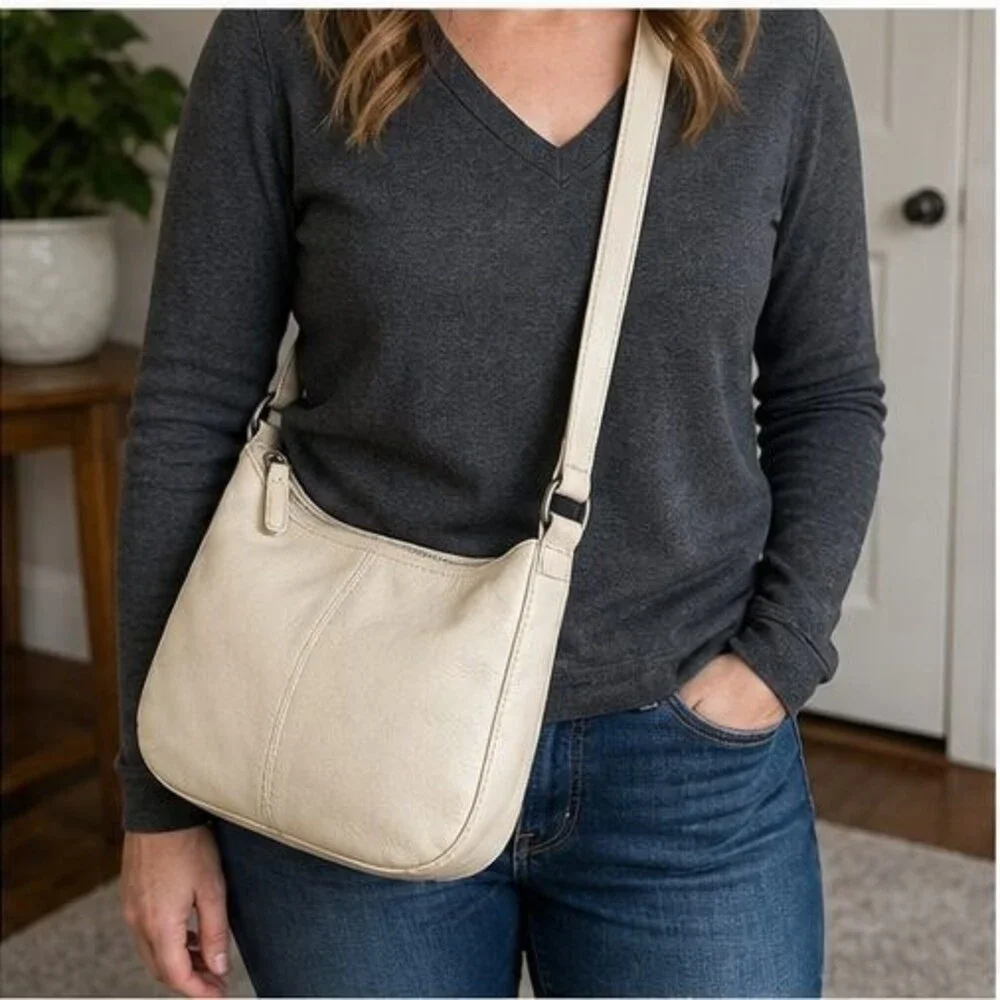 Stone Quilted Crossbody Bag